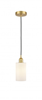 Clymer - 1 Light - 4 inch - Satin Gold - Cord hung - Mini Pendant (3442|616-1P-SG-G801-LED)