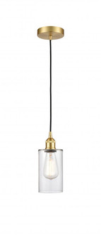 Clymer - 1 Light - 4 inch - Satin Gold - Cord hung - Mini Pendant (3442|616-1P-SG-G802)