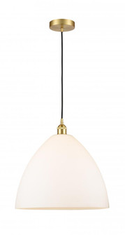 Bristol - 1 Light - 16 inch - Satin Gold - Cord hung - Pendant (3442|616-1P-SG-GBD-161-LED)
