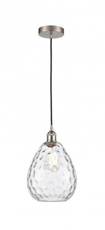 Waverly - 1 Light - 8 inch - Brushed Satin Nickel - Cord hung - Mini Pendant (3442|616-1P-SN-G372)