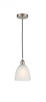 Castile - 1 Light - 6 inch - Brushed Satin Nickel - Cord hung - Mini Pendant (3442|616-1P-SN-G381)