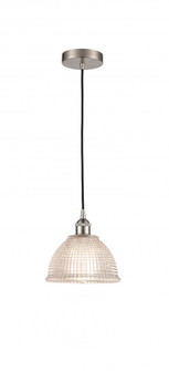 Arietta - 1 Light - 8 inch - Brushed Satin Nickel - Cord hung - Mini Pendant (3442|616-1P-SN-G422-LED)