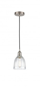 Brookfield - 1 Light - 6 inch - Brushed Satin Nickel - Cord hung - Mini Pendant (3442|616-1P-SN-G442)