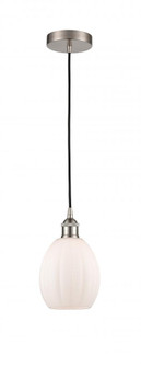 Eaton - 1 Light - 6 inch - Brushed Satin Nickel - Cord hung - Mini Pendant (3442|616-1P-SN-G81-LED)