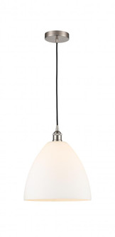 Bristol - 1 Light - 12 inch - Brushed Satin Nickel - Cord hung - Mini Pendant (3442|616-1P-SN-GBD-121)