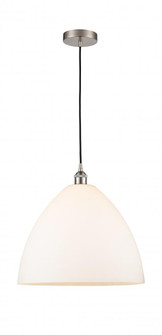 Bristol - 1 Light - 16 inch - Brushed Satin Nickel - Cord hung - Pendant (3442|616-1P-SN-GBD-161-LED)