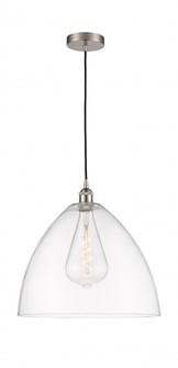 Bristol - 1 Light - 16 inch - Brushed Satin Nickel - Cord hung - Pendant (3442|616-1P-SN-GBD-162)