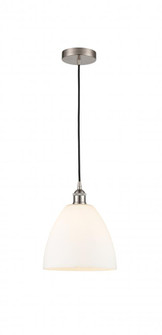 Bristol - 1 Light - 9 inch - Brushed Satin Nickel - Cord hung - Mini Pendant (3442|616-1P-SN-GBD-91-LED)