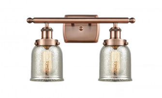 Bell - 2 Light - 16 inch - Antique Copper - Bath Vanity Light (3442|916-2W-AC-G58-LED)