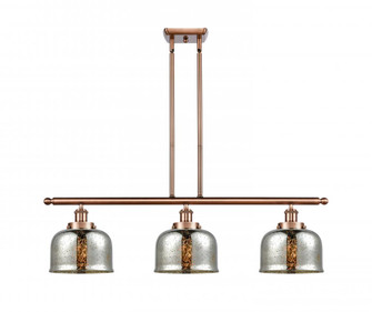 Bell - 3 Light - 36 inch - Antique Copper - Stem Hung - Island Light (3442|916-3I-AC-G78-LED)