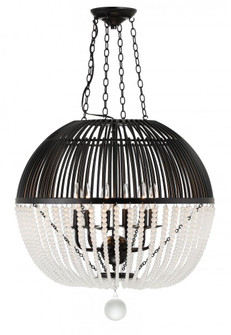 Duval 6 Light Matte Black Chandelier (205|DUV-626-MK)