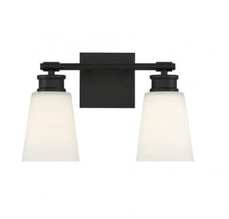 2-Light Bathroom Vanity Light in Matte Black (8483|M80054MBK)