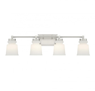 4-Light Bathroom Vanity Light in Brushed Nickel (8483|M80059BN)