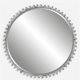 Taza Aged White Round Mirror (85|09770)