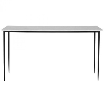 Nightfall White Marble Console Table (85|25173)