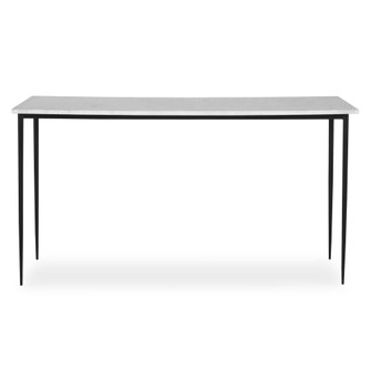 Uttermost Nightfall White Marble Console Table (85|25173)
