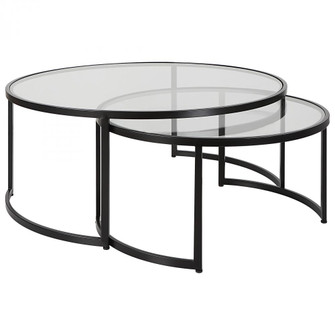 Uttermost Rhea Black Nesting Coffee Tables Set/2 (85|25190)