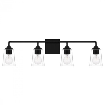 Thoresby 4-Light Matte Black Vanity Light (26|THO8631MBK)