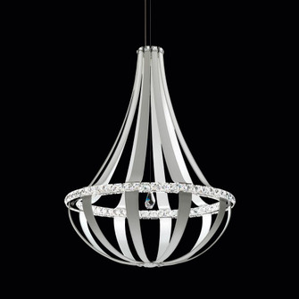 Crystal Empire LED 45in 120V Pendant in Grizzly Black Leather with Clear Crystals from Swarovski (168|SCE130DN-LB1S)