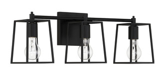 Dunn 3 Light Vanity in Flat Black (20|12123FB3)