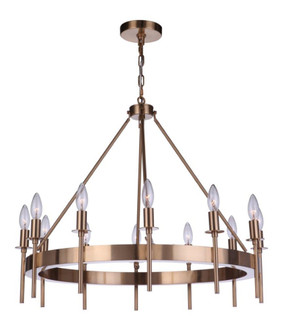 Larrson 12 Light Chandelier in Satin Brass (20|54312-SB)