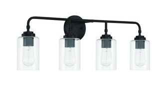 Stowe 4 Light Vanity in Flat Black (20|56004-FB)