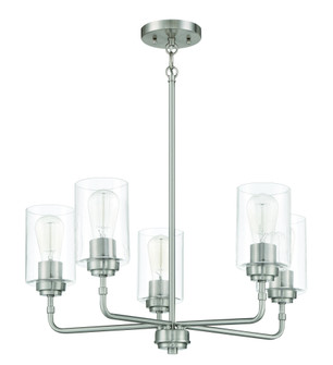 Stowe 5 Light Chandelier in Brushed Polished Nickel (20|56025-BNK)