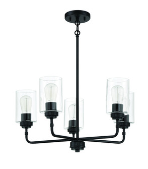 Stowe 5 Light Chandelier in Flat Black (20|56025-FB)