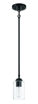 Stowe 1 Light Mini Pendant in Flat Black (20|56091-FB)