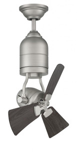 Bellows Uno 18'' 3-Blade Ceiling Fan in Brushed Polished Nickel w/ Greywood Blades (20|BW318BNK3)