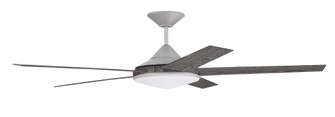 Delaney 60'' 5-Blade Indoor/Outdoor (Wet) Ceiling Fan in Painted Nickel w/ Greywood Blades (20|DLY60PN5)