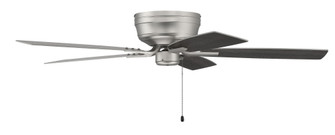 Pro Plus Hugger 52'' 5-Blade Ceiling Fan in Brushed Nickel w/ Brushed Nickel/Greywood Blades; Lig (20|PPH52BN5)