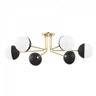 Renee Semi Flush (6939|H344606-AGB/BK)