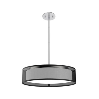 Dalton 16-in Black Organza LED Pendant (461|PD7916-BOR)