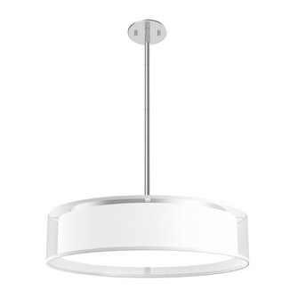 Dalton 20-in White Organza LED Pendant (461|PD7920-WOR)