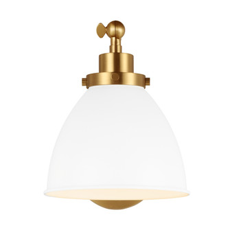 Wellfleet Single Arm Dome Task Sconce (7725|CW1131MWTBBS)
