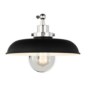 Wellfleet Single Arm Wide Task Sconce (7725|CW1141MBKPN)