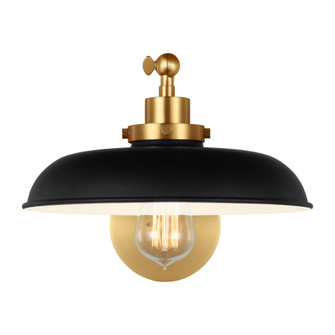 Wellfleet Single Arm Wide Task Sconce (7725|CW1141MBKBBS)