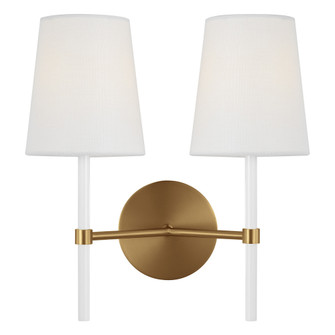 Monroe Double Sconce (7725|KSW1102BBSGW)