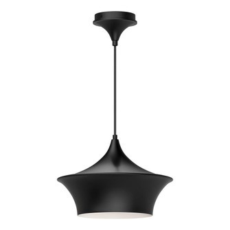 Emiko 12-in Matte Black 1 Light Pendant (7713|PD523013MB)