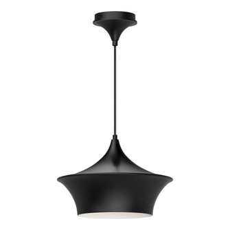 Emiko 12-in Matte Black 1 Light Socket Pendant (7713|PD523013MB)