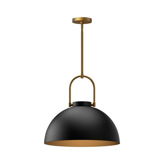 Harper 16-in Matte Black 1 Light Pendant (7713|PD504016MB)