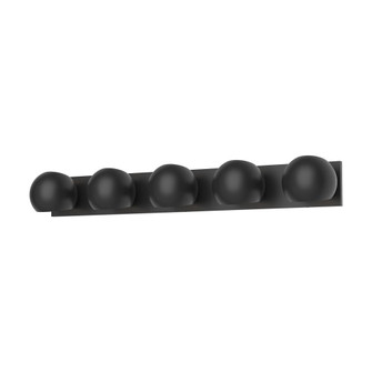 Willow 40-in Matte Black 5 Lights Damp-Rated Vanity Light (7713|VL648540MB)