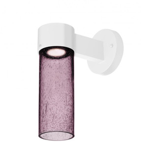 Besa, Juni 10 Outdoor Sconce, Plum Bubble, White Finish, 1x4W LED (127|JUNI10PL-WALL-LED-WH)