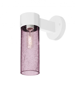 Besa, Juni 10 Outdoor Sconce, Plum Bubble, White Finish, 1x60W Medium Base (127|JUNI10PL-WALL-WH)