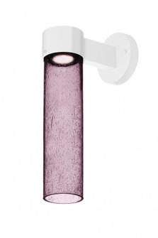 Besa, Juni 16 Outdoor Sconce, Plum Bubble, White Finish, 1x4W LED (127|JUNI16PL-WALL-LED-WH)