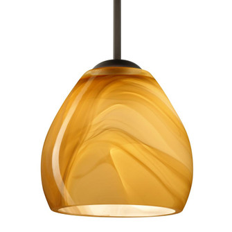 Besa Bolla Pendant Honey Bronze 1x40W B10 Medium base (127|1BT-4122HN-MED-BR)