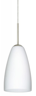 Besa Riva 9 LED Pendant Opal Matte Satin Nickel 1x9W LED, 15Ft. Cord (127|1JC-151107-LED-SN-L)