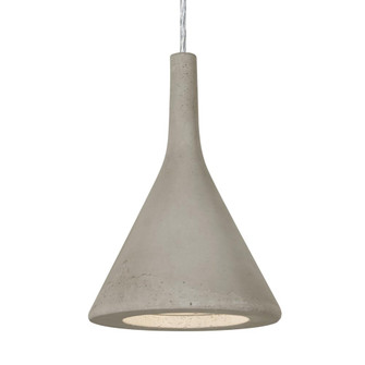 Besa Gala Pendant, Tan, Satin Nickel Finish, 1x9W LED, 15Ft. Cord (127|1JT-GALATN-LED-SN-L)