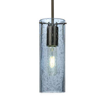 Besa, Juni 10 Cord Pendant, Blue Bubble, Bronze, 1x60W Medium Base, 15Ft. Cord (127|1JT-JUNI10BL-BR-L)